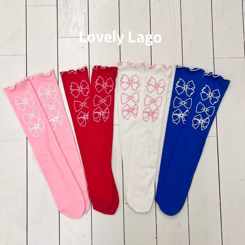Lago - Korean Children Fashion - #childofig - Ribbon Pattern Socks
