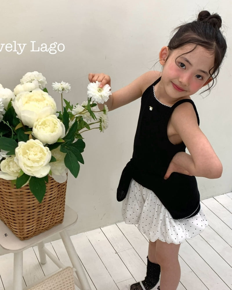 Lago - Korean Children Fashion - #childofig - Pin Flower Sleeveless Tee - 11
