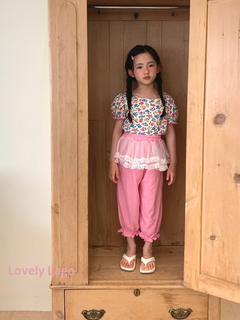 Lago - Korean Children Fashion - #childofig - Eyelet Flower Tee - 5