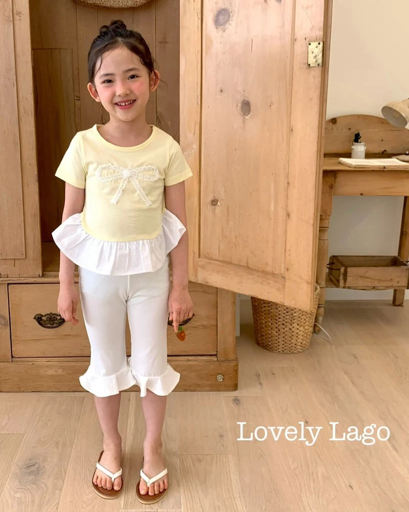 Lago - Korean Children Fashion - #childrensboutique - Lace Ribbon Tee - 9