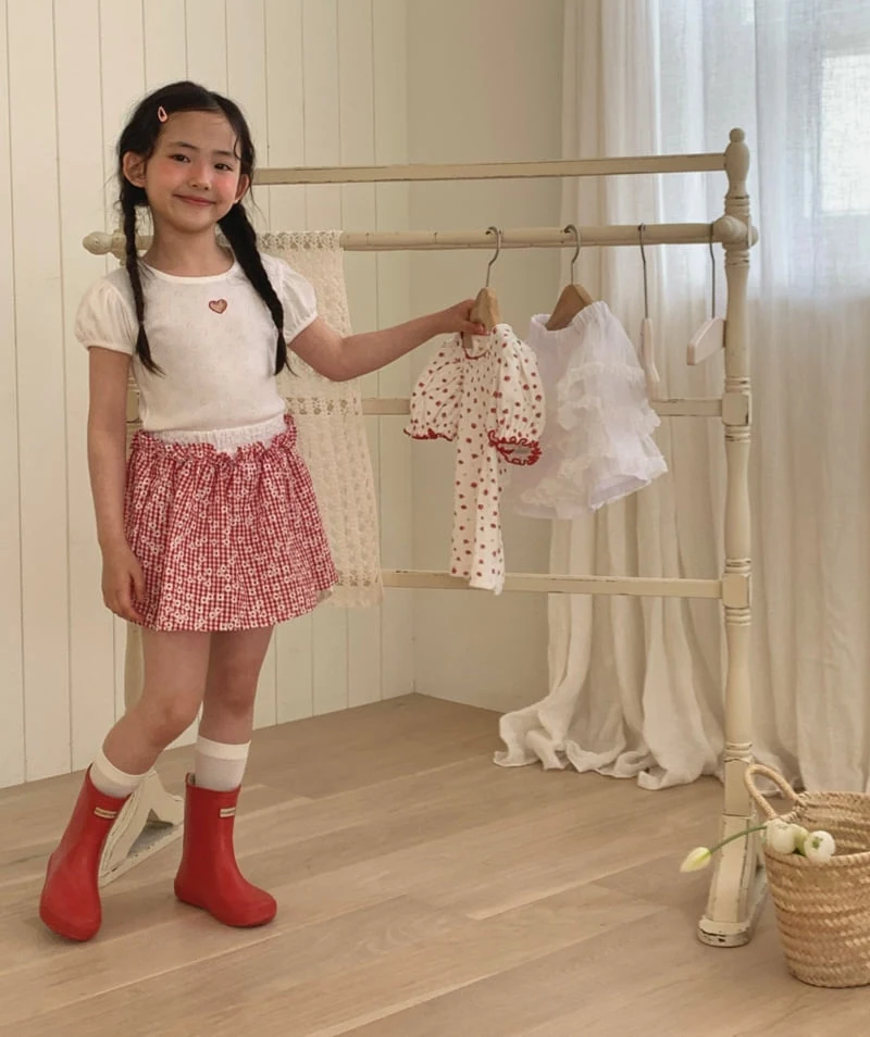 Lago - Korean Children Fashion - #childrensboutique - Love Puff Tee - 8