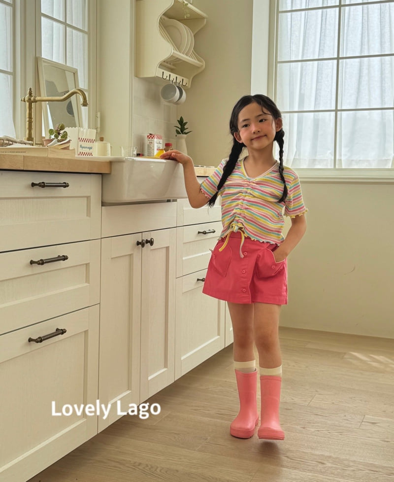 Lago - Korean Children Fashion - #childrensboutique - Shirring Rain Tee - 4