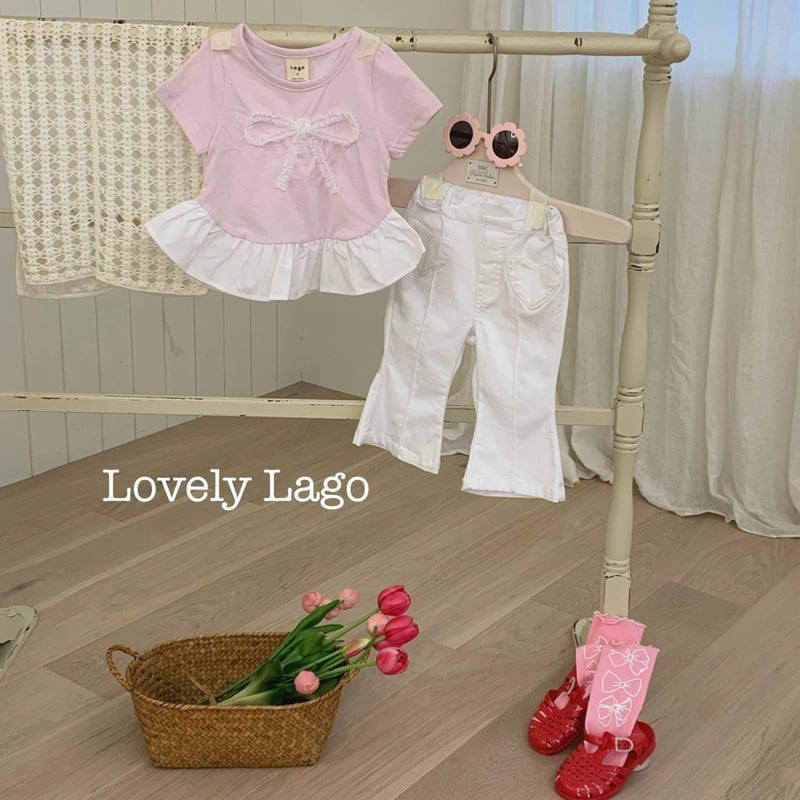Lago - Korean Children Fashion - #designkidswear - Lace Ribbon Tee - 10