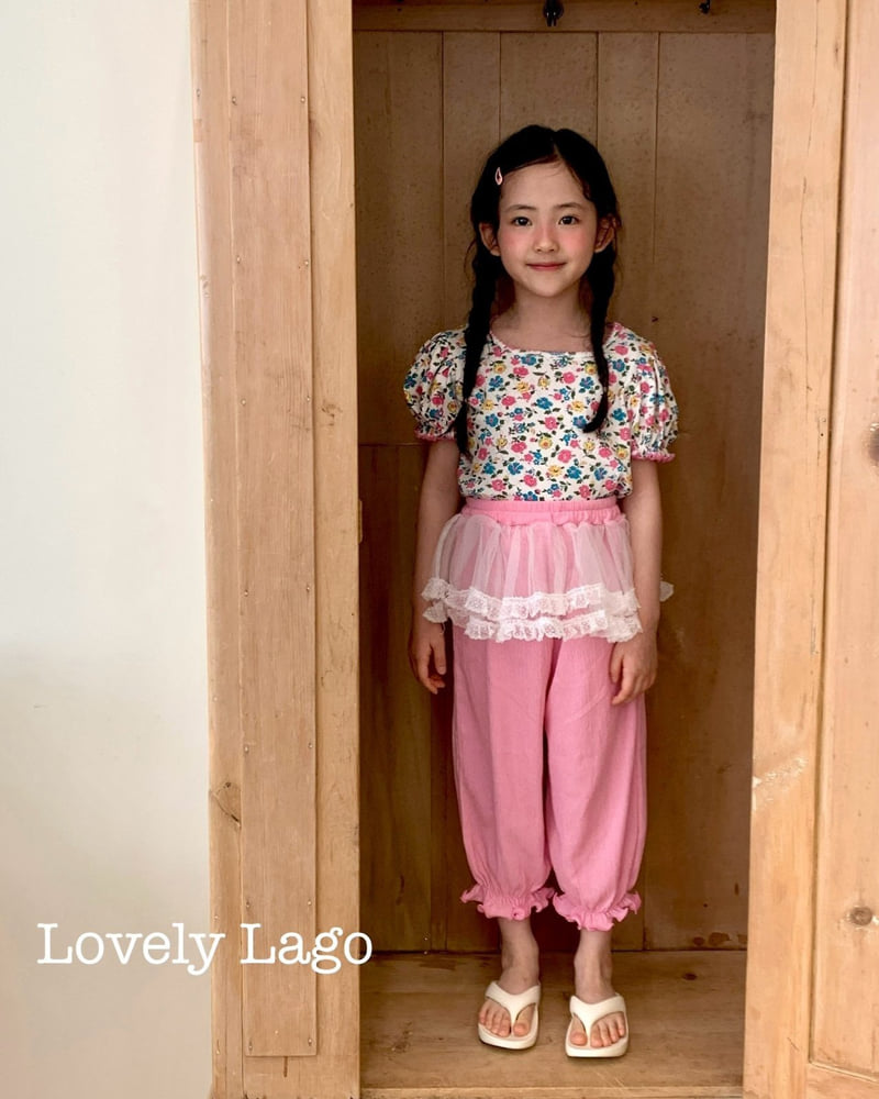 Lago - Korean Children Fashion - #designkidswear - Eyelet Flower Tee - 7