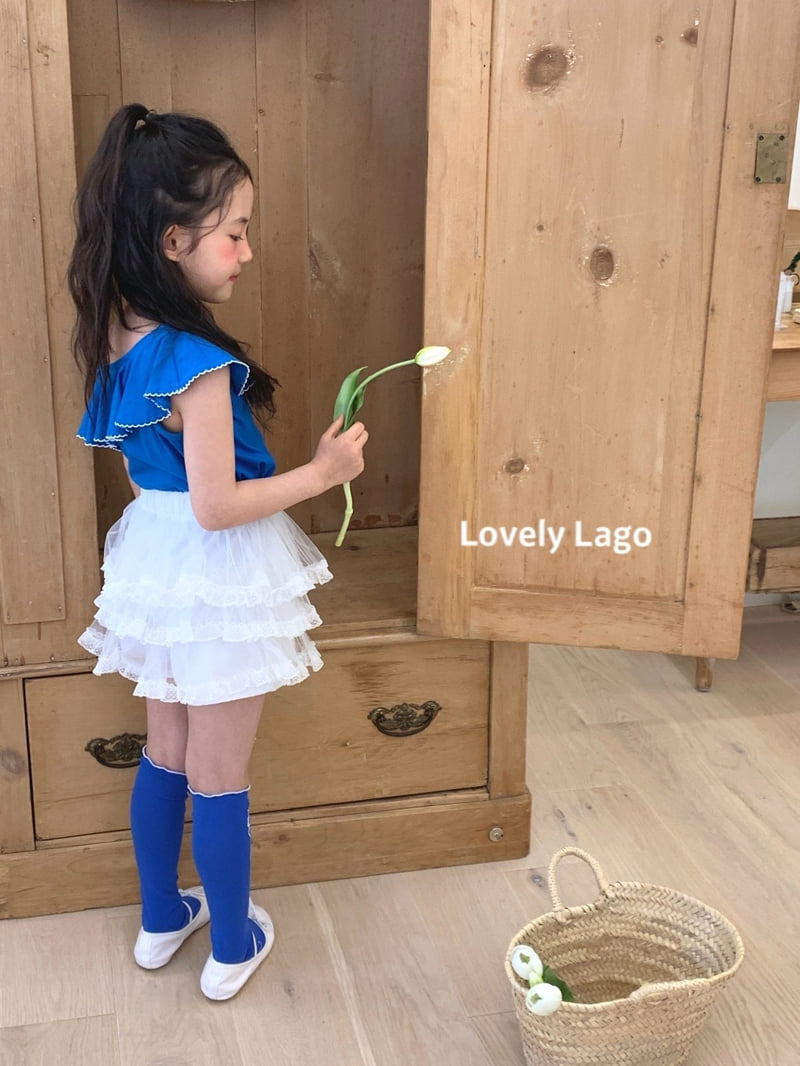 Lago - Korean Children Fashion - #discoveringself - Unbalanced Pin Coat Tee - 3