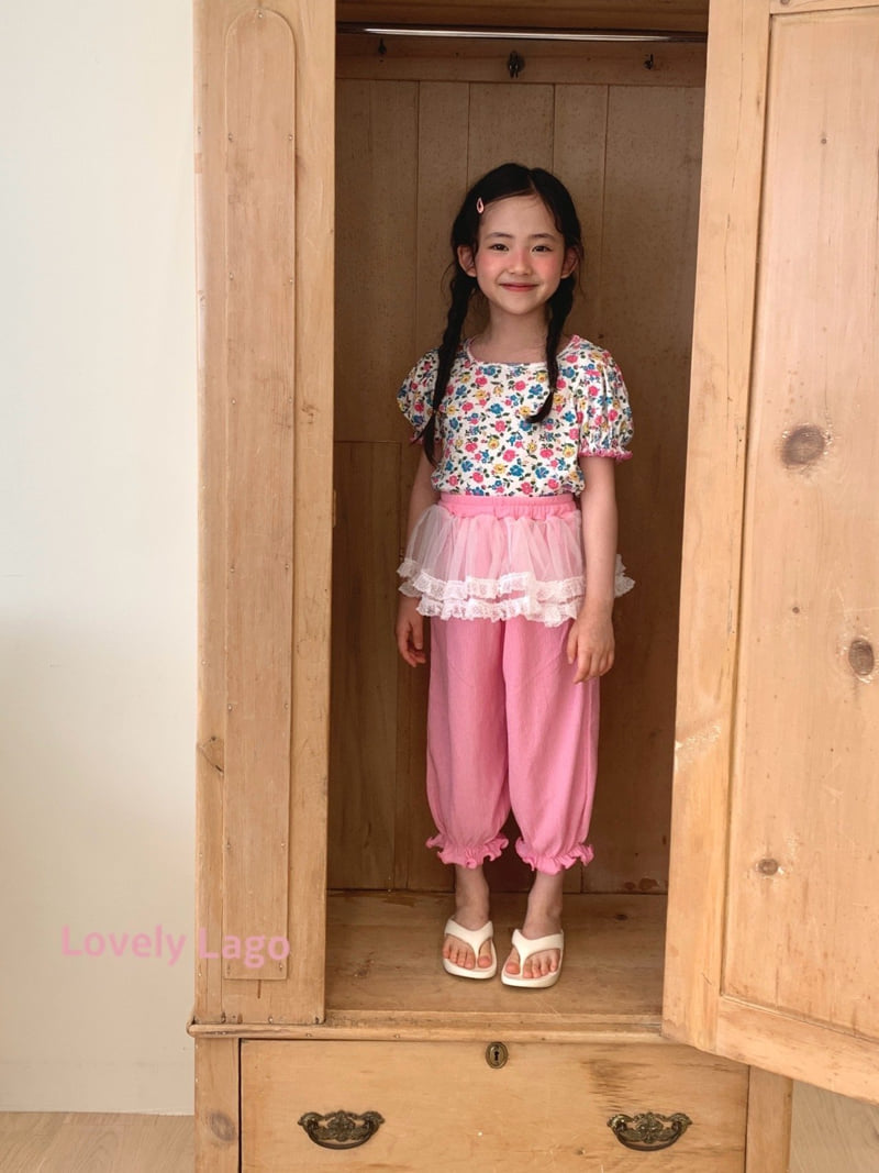 Lago - Korean Children Fashion - #discoveringself - Eyelet Flower Tee - 8