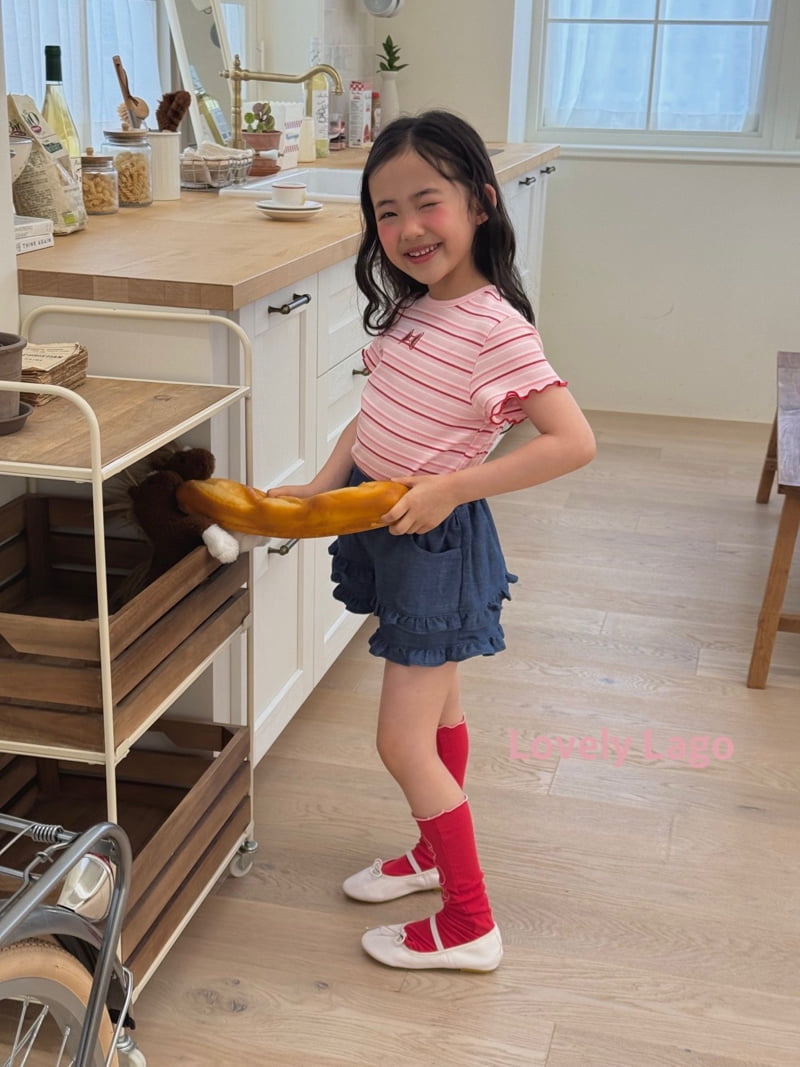 Lago - Korean Children Fashion - #fashionkids - Punching Ribbon Tee - 2