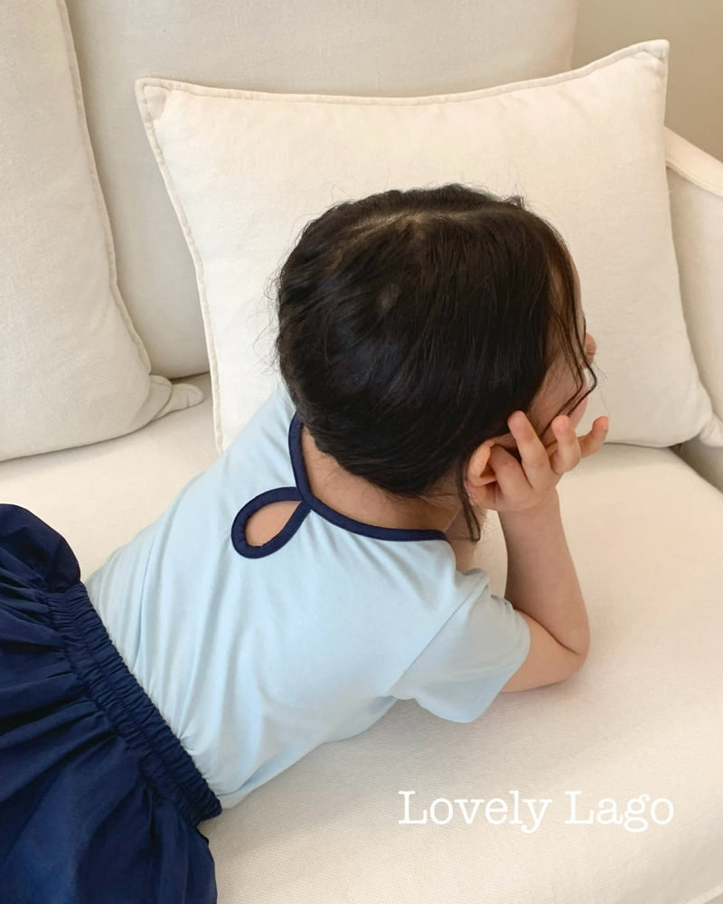 Lago - Korean Children Fashion - #fashionkids - Double Ribbon Tee - 2