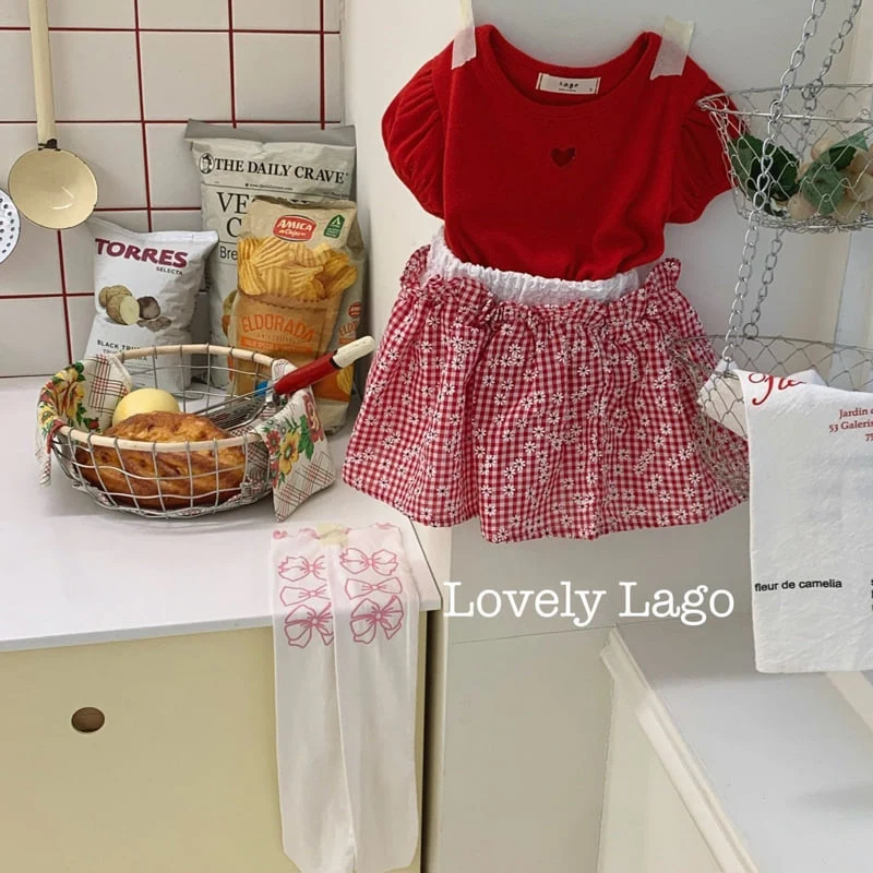 Lago - Korean Children Fashion - #fashionkids - Love Puff Tee - 11