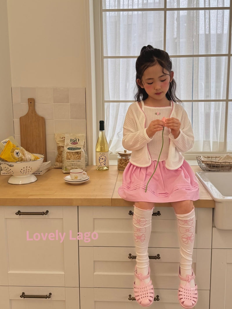 Lago - Korean Children Fashion - #kidsstore - Pin Flower Cardigan