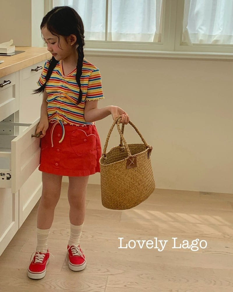 Lago - Korean Children Fashion - #kidsstore - Heart Flower Wrap Pants - 9