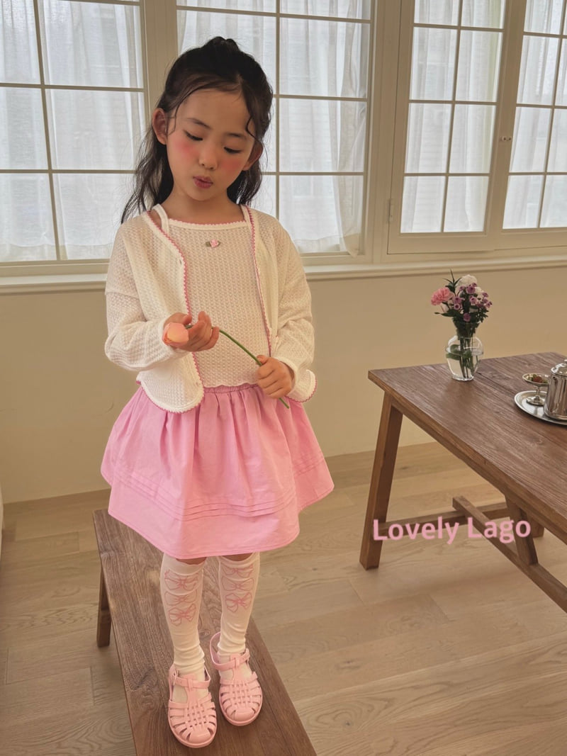 Lago - Korean Children Fashion - #kidzfashiontrend - Pin Flower Cardigan - 2