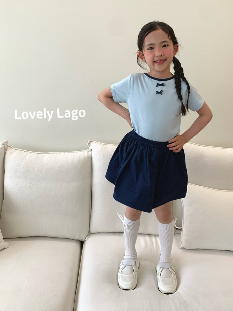 Lago - Korean Children Fashion - #littlefashionista - Double Ribbon Tee - 7