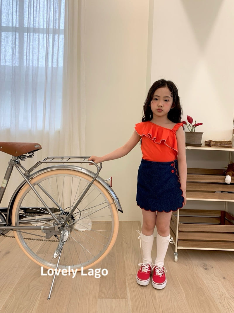 Lago - Korean Children Fashion - #littlefashionista - Embroidered Wave Wrap Pants - 5