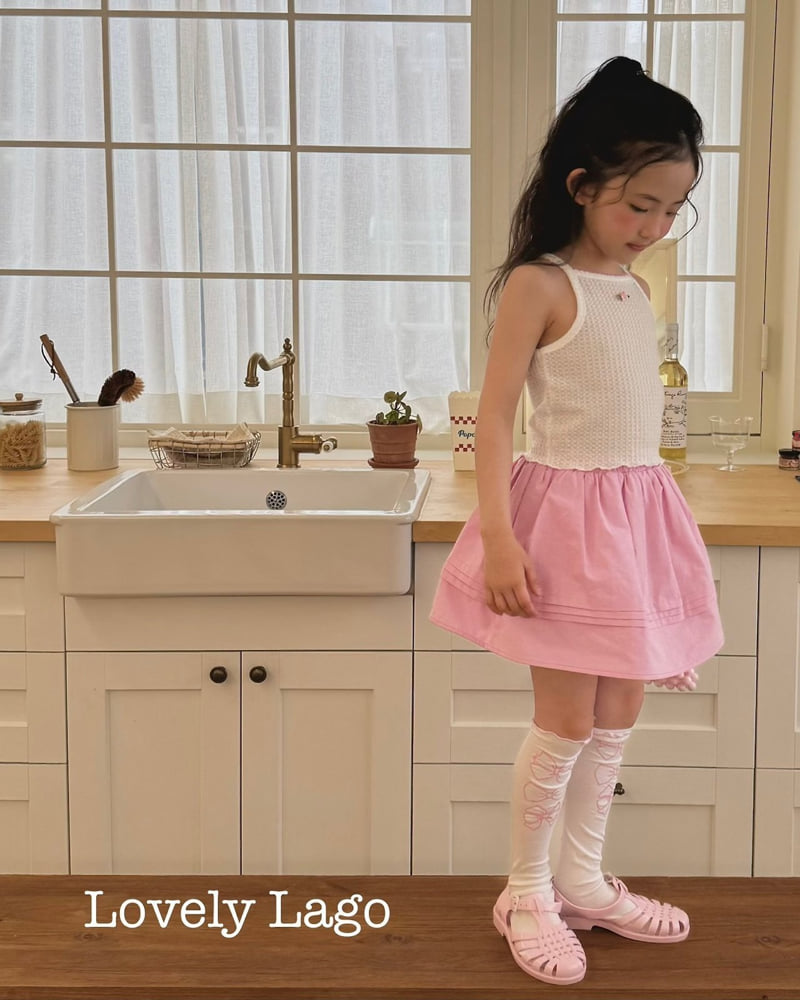 Lago - Korean Children Fashion - #Kfashion4kids - Pin Flower Sleeveless Tee - 4
