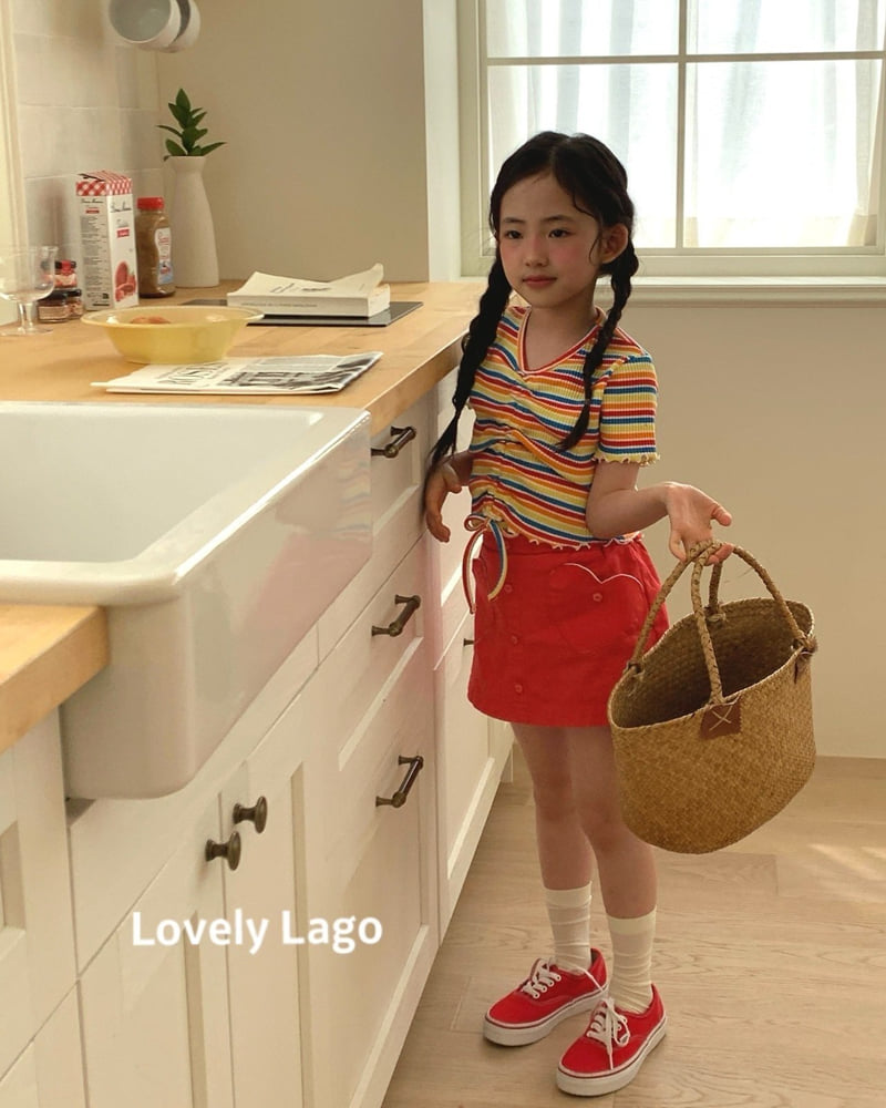 Lago - Korean Children Fashion - #magicofchildhood - Shirring Rain Tee - 12