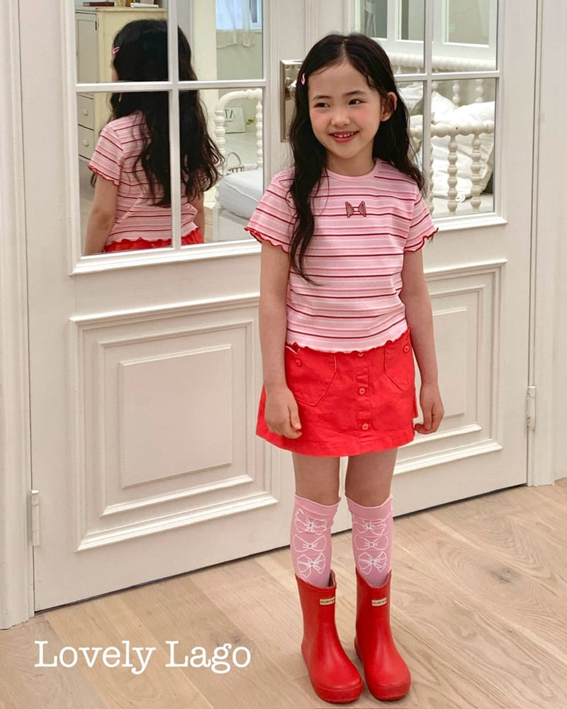 Lago - Korean Children Fashion - #magicofchildhood - Punching Ribbon Tee - 8