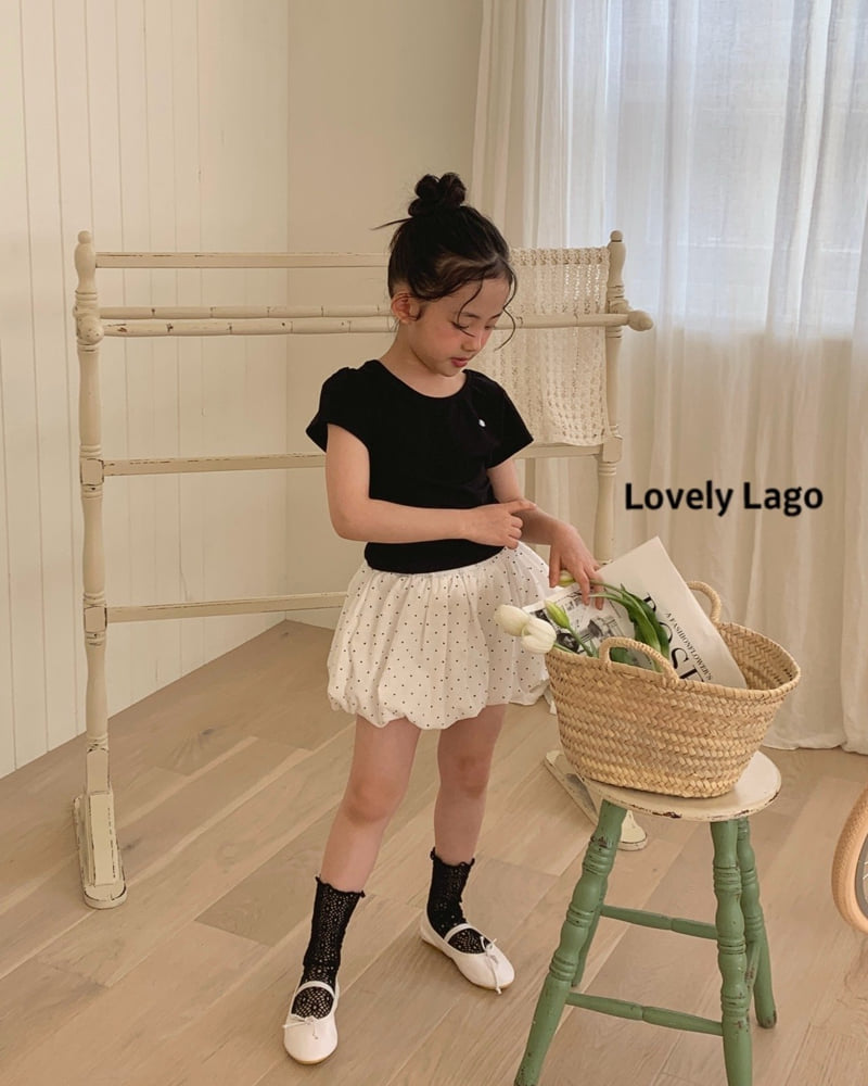 Lago - Korean Children Fashion - #magicofchildhood - Back Ribbon Ribbed Tee - 3