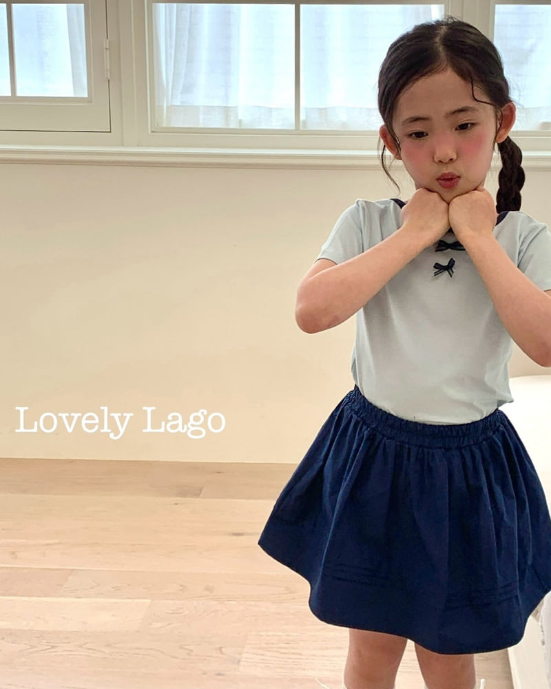 Lago - Korean Children Fashion - #magicofchildhood - Double Ribbon Tee - 8