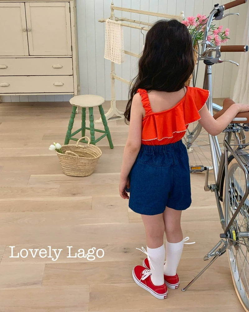 Lago - Korean Children Fashion - #magicofchildhood - Embroidered Wave Wrap Pants - 6