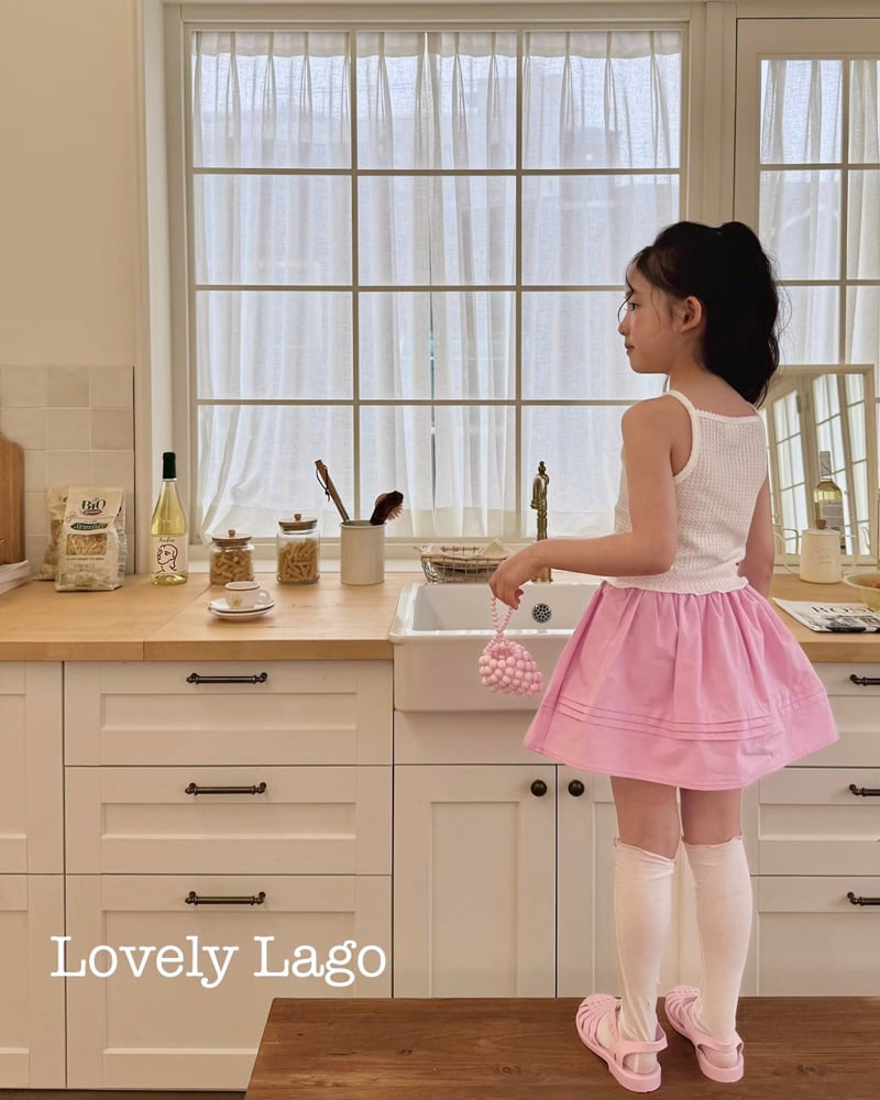 Lago - Korean Children Fashion - #magicofchildhood - Pin Flower Sleeveless Tee - 5