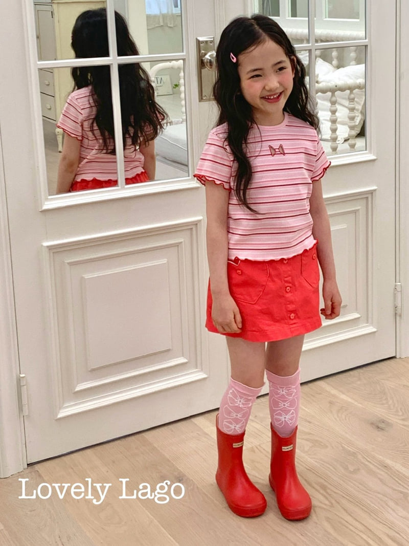Lago - Korean Children Fashion - #minifashionista - Punching Ribbon Tee - 9