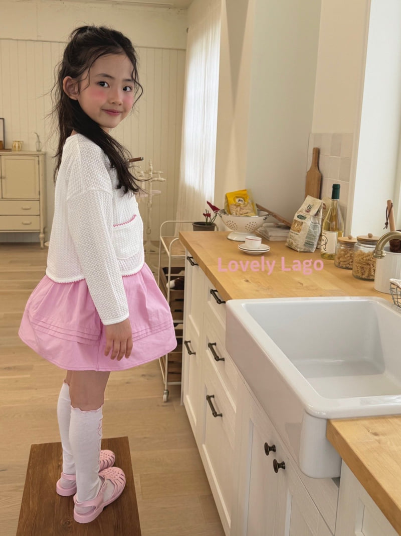 Lago - Korean Children Fashion - #minifashionista - Pin Flower Cardigan - 6