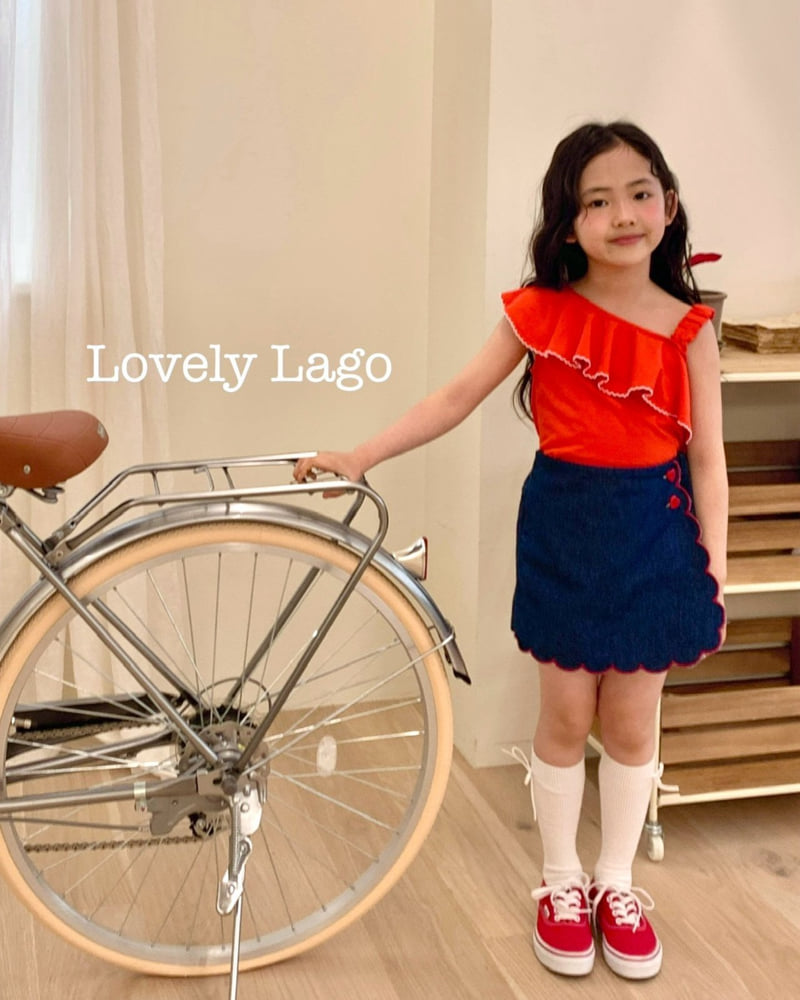 Lago - Korean Children Fashion - #minifashionista - Embroidered Wave Wrap Pants - 7