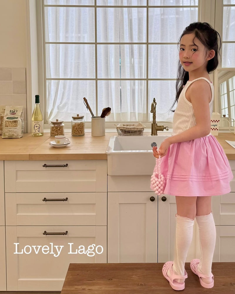 Lago - Korean Children Fashion - #minifashionista - Pin Flower Sleeveless Tee - 6