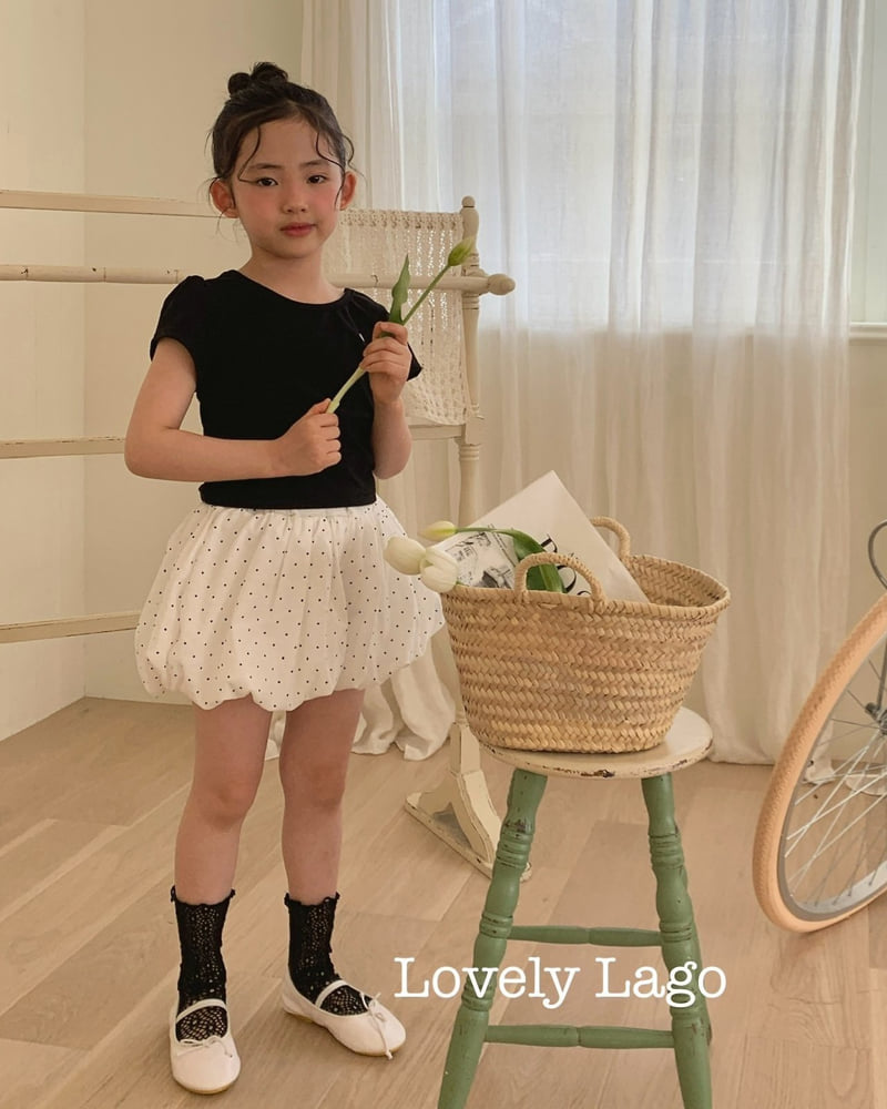 Lago - Korean Children Fashion - #prettylittlegirls - Back Ribbon Ribbed Tee - 5