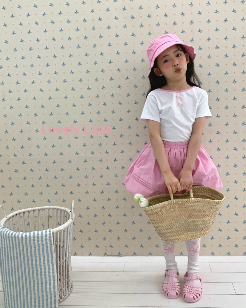Lago - Korean Children Fashion - #prettylittlegirls - Double Ribbon Tee - 10