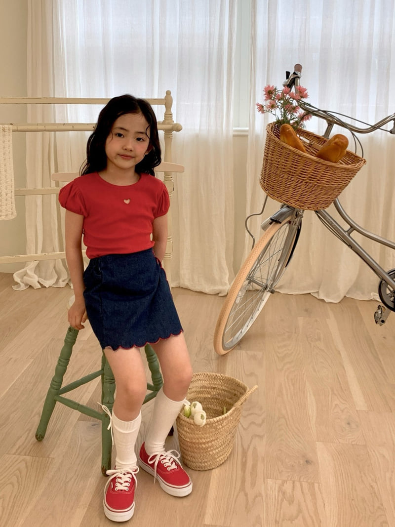 Lago - Korean Children Fashion - #prettylittlegirls - Embroidered Wave Wrap Pants - 8