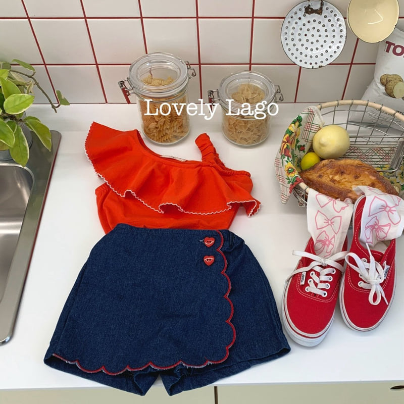 Lago - Korean Children Fashion - #stylishchildhood - Embroidered Wave Wrap Pants - 11
