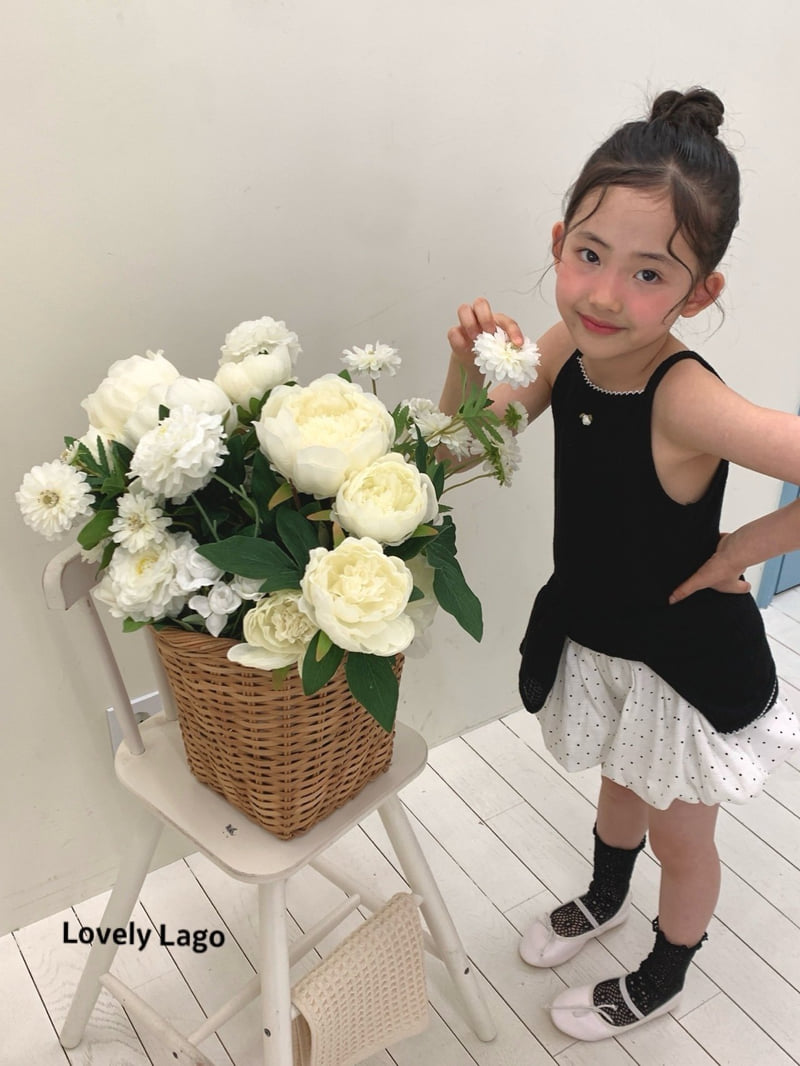 Lago - Korean Children Fashion - #stylishchildhood - Pin Flower Sleeveless Tee - 10
