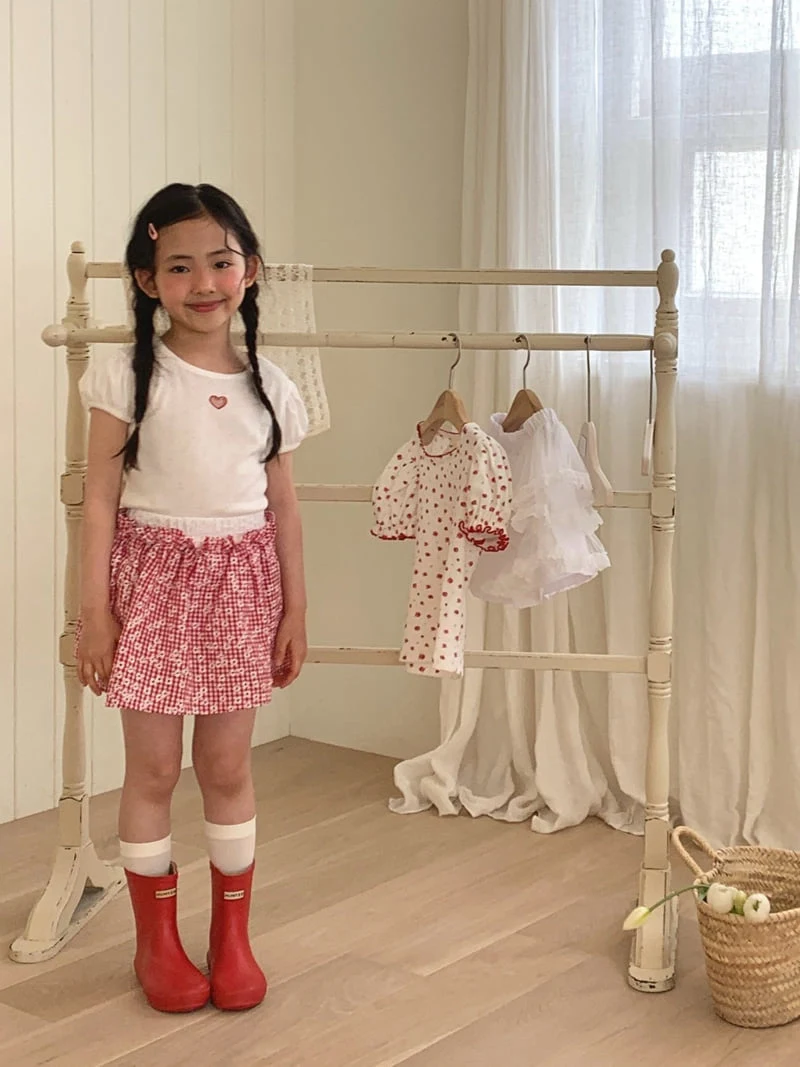 Lago - Korean Children Fashion - #prettylittlegirls - Love Puff Tee - 4