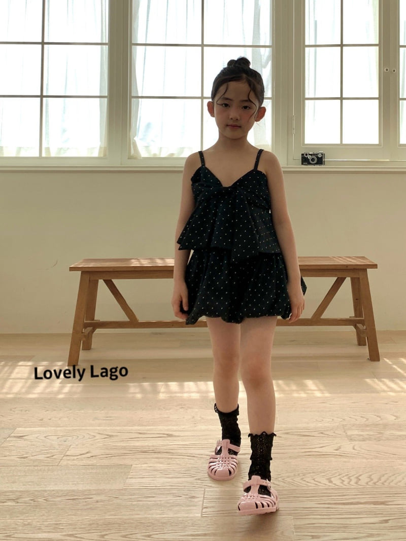 Lago - Korean Children Fashion - #toddlerclothing - Dot Bustier - 6