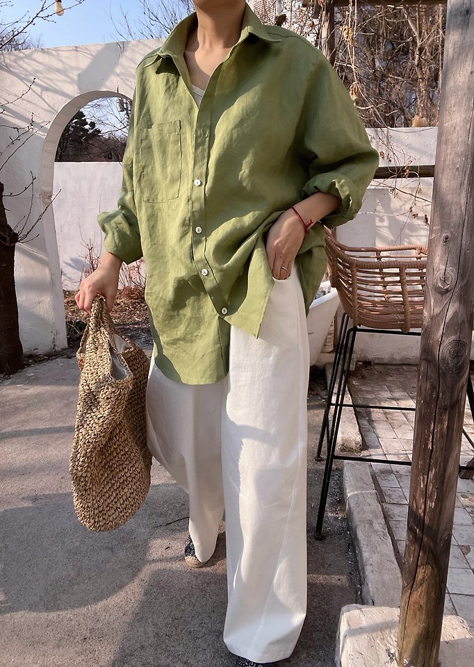 Lagrass - Korean Women Fashion - #momslook - Pli Shirt - 9