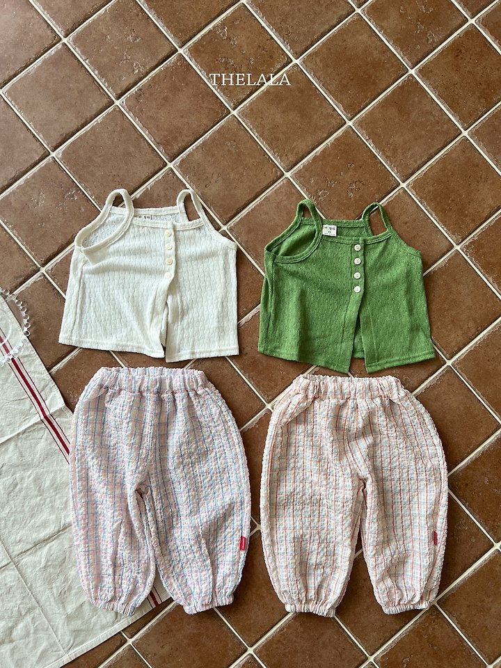 Lala - Korean Baby Fashion - #babyboutique - Green Sleeveless - 9