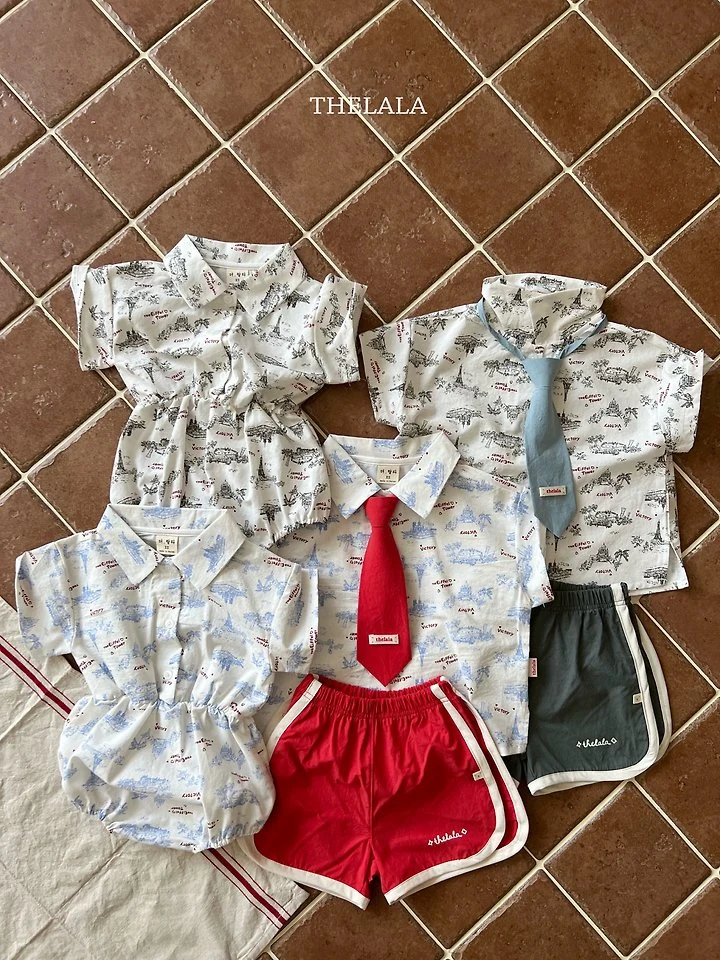 Lala - Korean Baby Fashion - #babyboutique - Red Sun Pants - 2