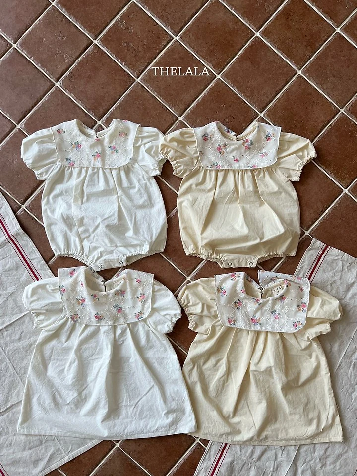 Lala - Korean Baby Fashion - #babyboutique - Soy Collar One-Piece - 10