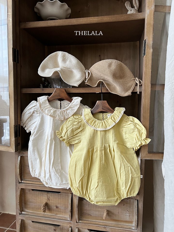 Lala - Korean Baby Fashion - #onlinebabyshop - Lemon Collar Suit - 4