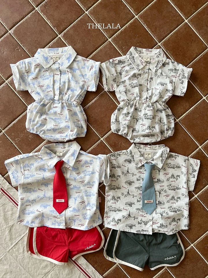 Lala - Korean Baby Fashion - #babyboutiqueclothing - Red Sun Pants - 3