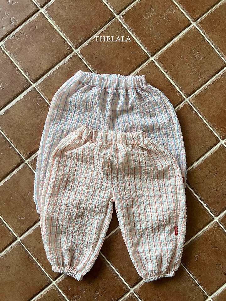 Lala - Korean Baby Fashion - #babyboutiqueclothing - Sherbet Check Pants - 11