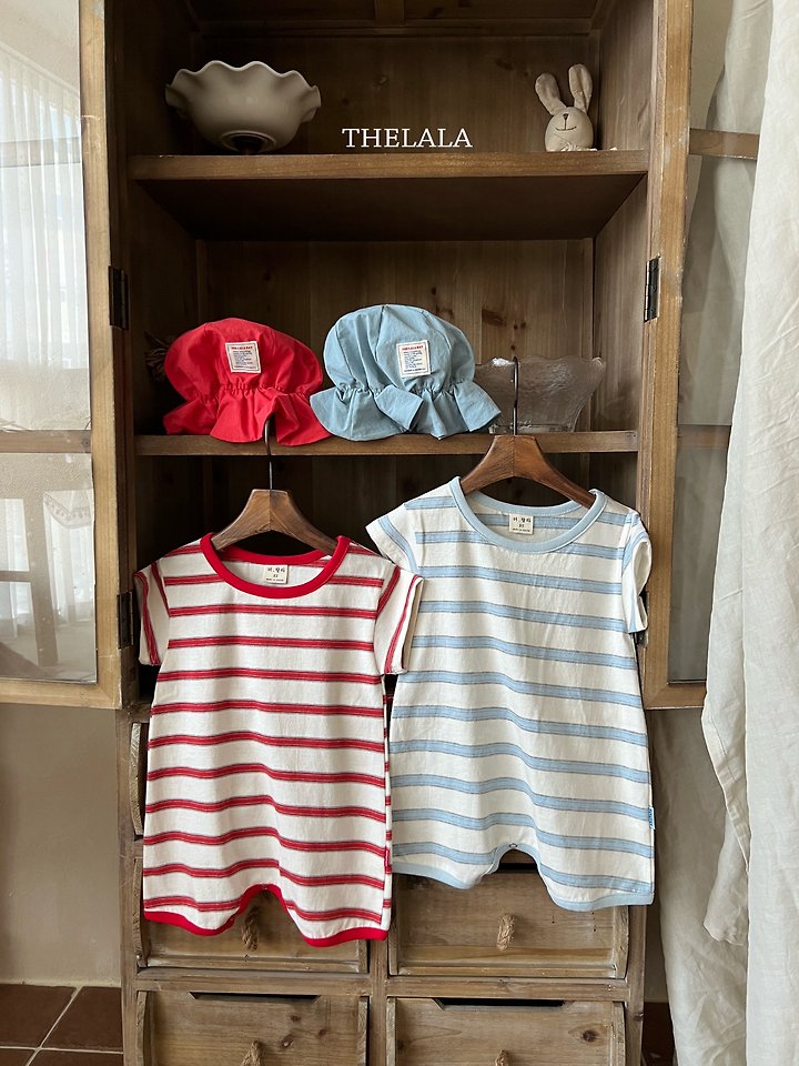 Lala - Korean Baby Fashion - #babyboutiqueclothing - Stripe Suit