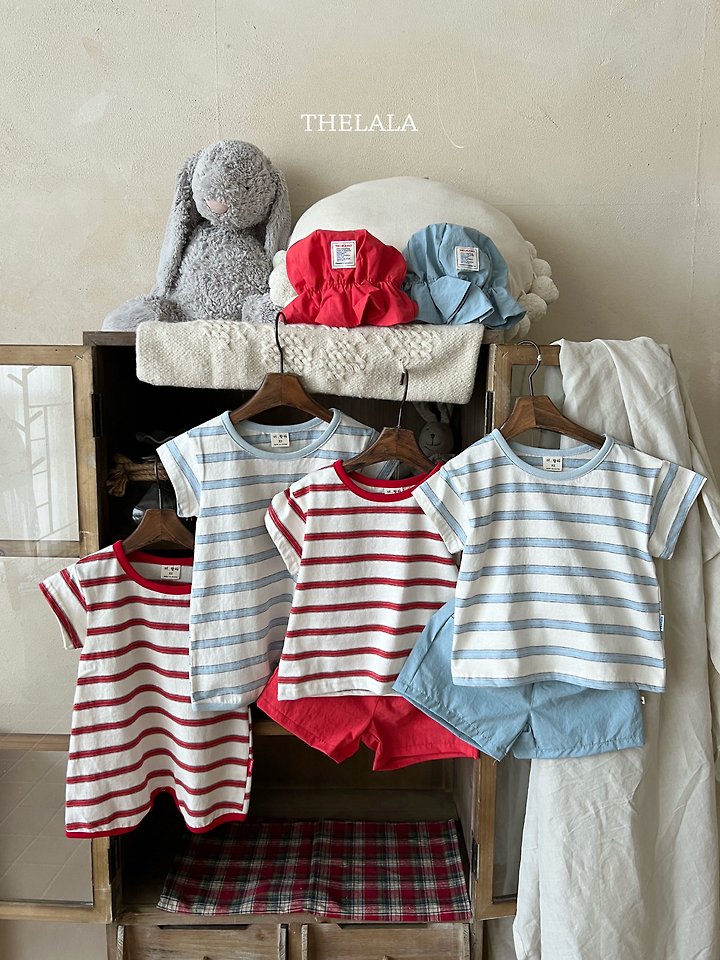 Lala - Korean Baby Fashion - #babyclothing - Stripe Tee