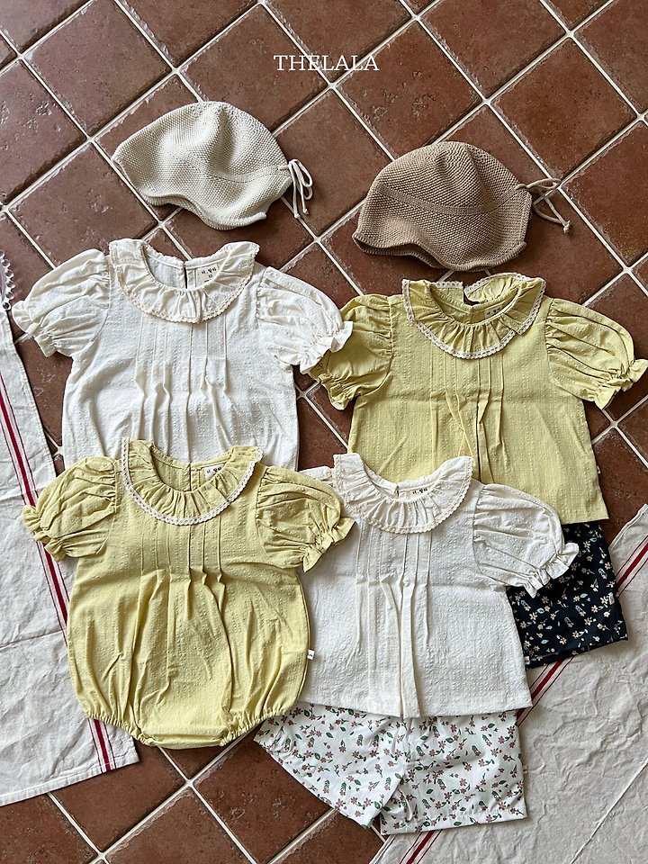 Lala - Korean Baby Fashion - #babyclothing - Lemon Collar Blouse - 6