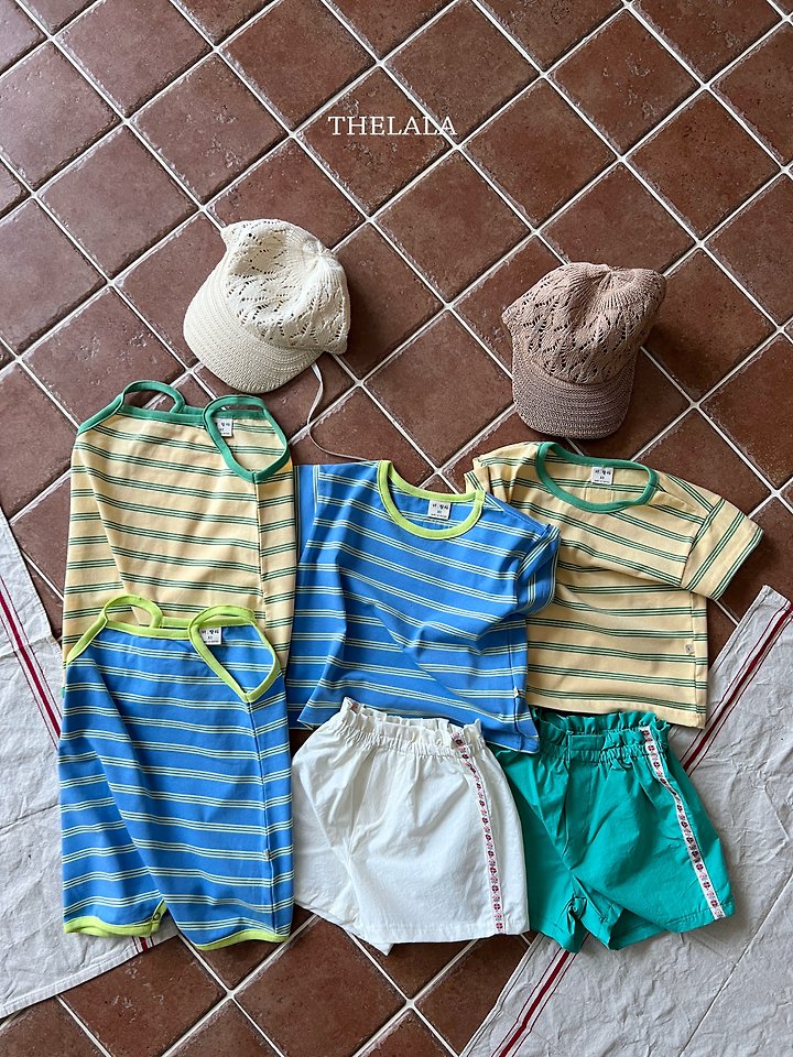 Lala - Korean Baby Fashion - #babyclothing - Triple Stripe Suit - 5