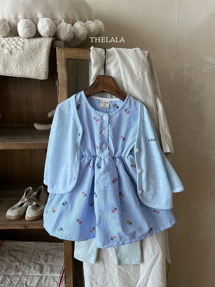 Lala - Korean Baby Fashion - #babyclothing - Rain Flower One-Piece - 2