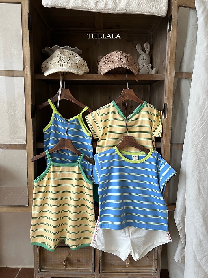Lala - Korean Baby Fashion - #babyfashion - Triple Stripe Tee - 5