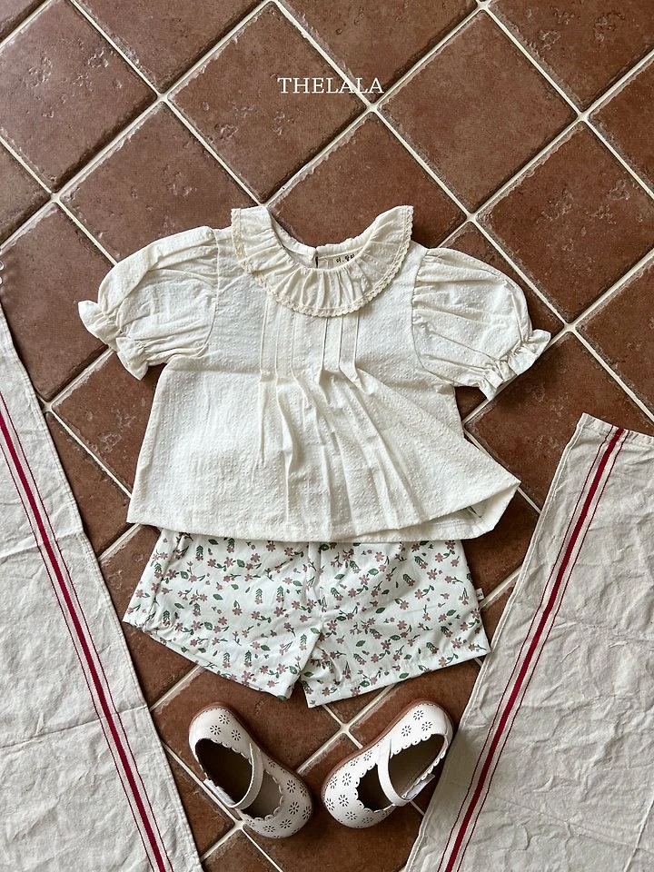 Lala - Korean Baby Fashion - #babyfever - Lemon Collar Blouse - 8